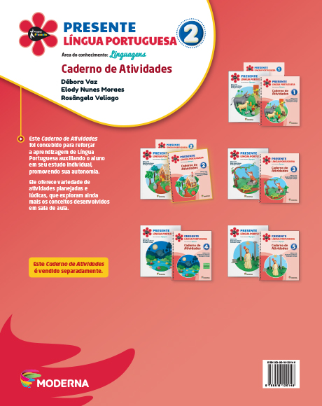 Caderno - Presente Língua Portuguesa 2 - verso